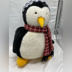 YANG JEE Penguin Hat Scarf plush 18 in